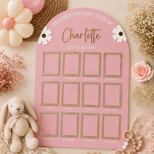 First Birthday Photo Board