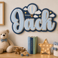 Triple Layered Name Plaque - Hot Air Balloon