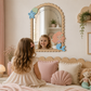 Personalised Mermaid Themed Affirmation Mirror | Laser Engraved Nursery Bedroom Decor