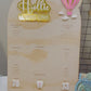 HOT AIR BALLOON - COMBINATION FIRST BIRTHDAY PHOTO & MILESTONE BOARD