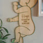 1:1 SCALE BABY OUTLINE - NEWBORN BABY