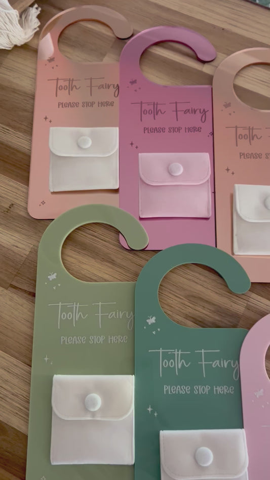 TOOTH FAIRY DOOR HANGER - FELT POCKET