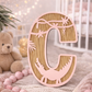 Personalised Wooden Safari Letter – Nursery Wall Decor