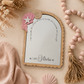 Personalised Seashell Themed Affirmation Mirror | Laser Engraved Nursery Bedroom Decor
