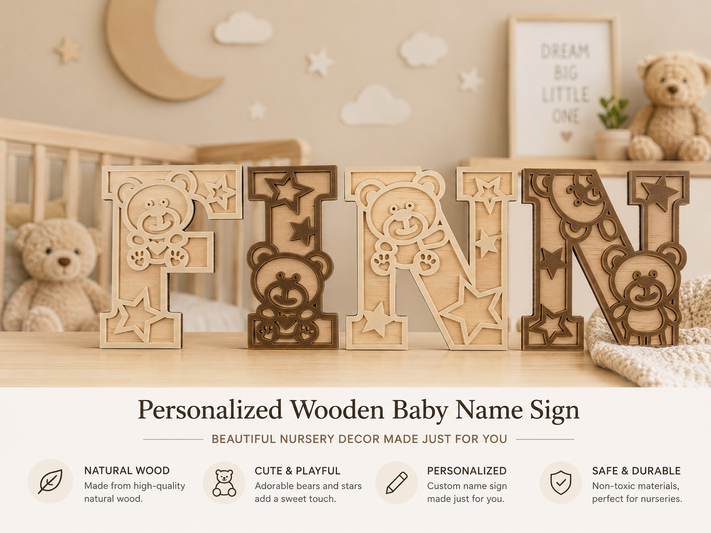 TEDDY BEAR THEME LETTERS