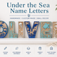 UNDER THE SEA THEMED LAYERED LETTERS