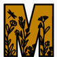 WILDFLOWER THEME LETTERS